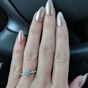 .5 ct tw white gold diamond engagement ring